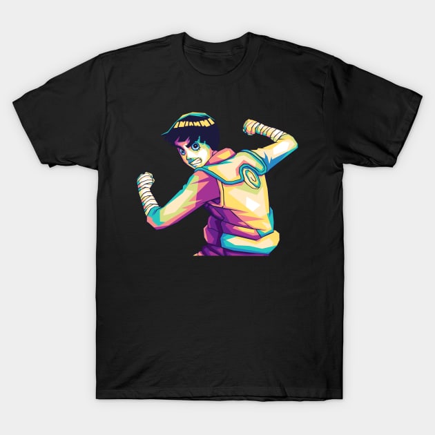 wpap rock lee T-Shirt by erika design